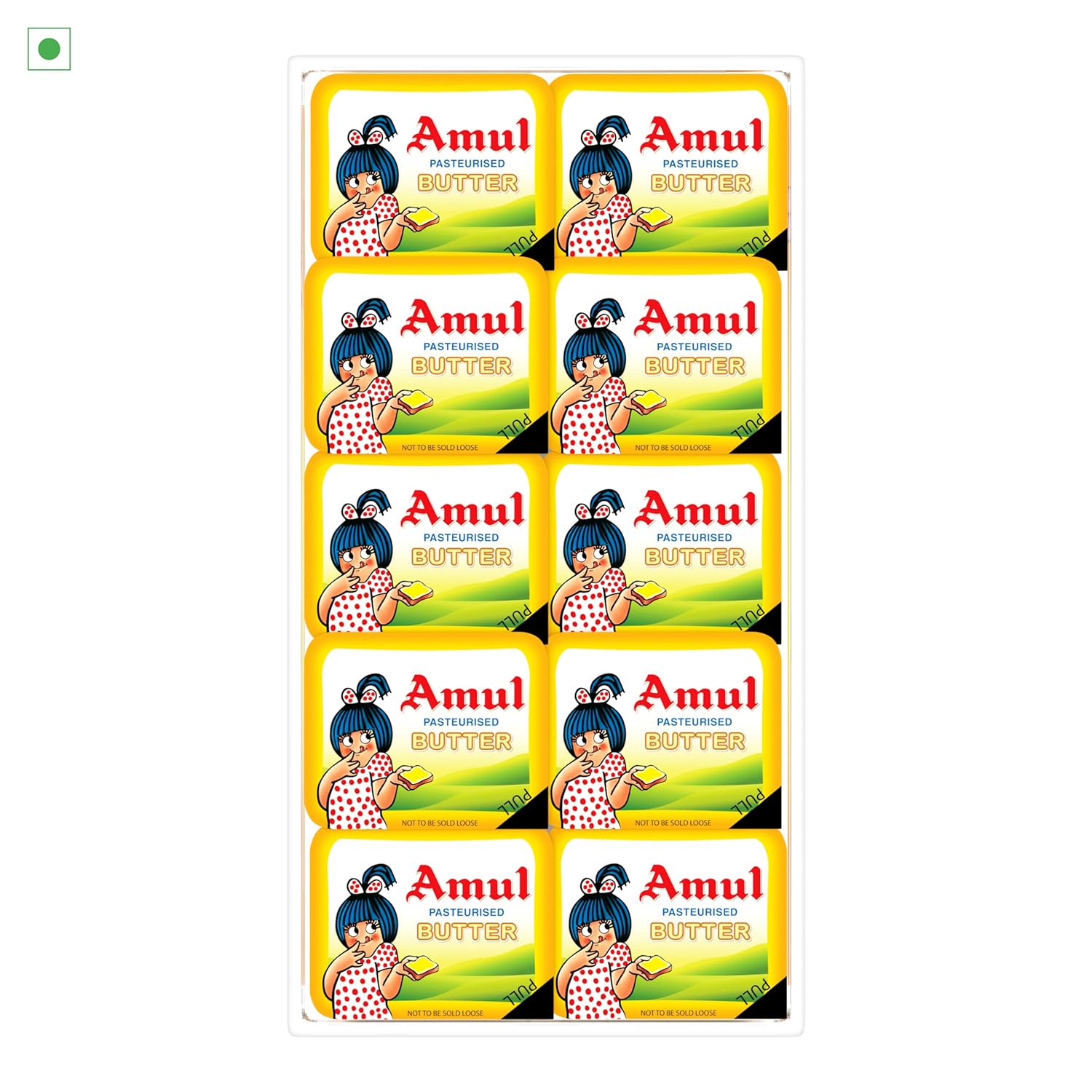 Amul School Pack Butter Pasteurised (10*10g)