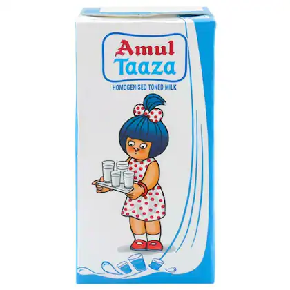 Amul Taaza Toned Milk, 1L