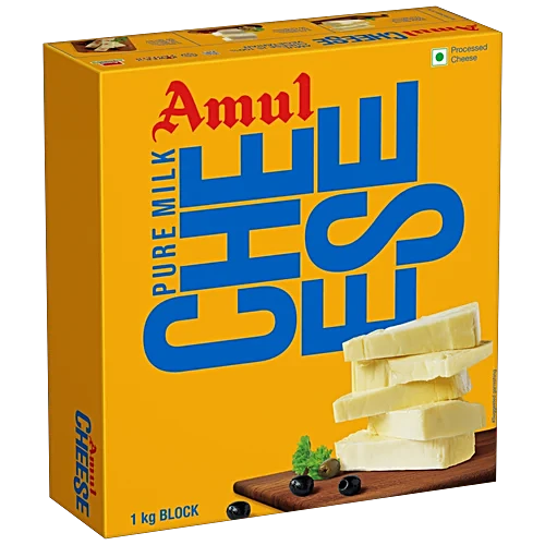 Amul Processed Cheese Block, 1 kg Carton