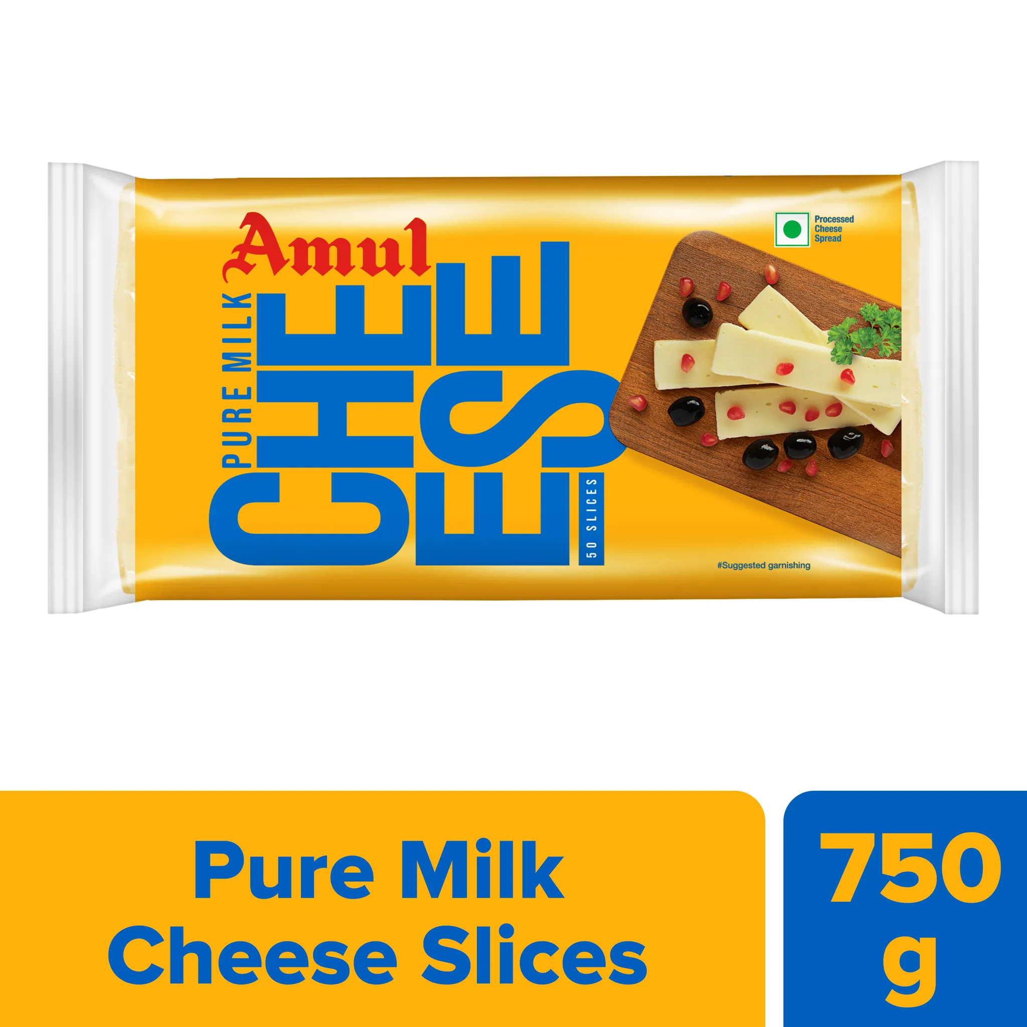 Amul Processed Cheese Slices 16x50x15 Gm